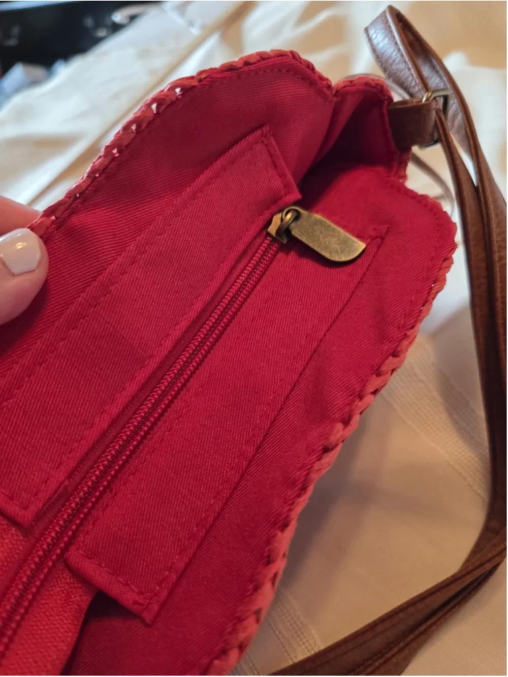 Sun N Sand Cross Body Bag Orange Heart
